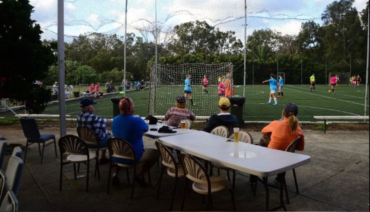 Calabria Club Futsal Competition with parents watching